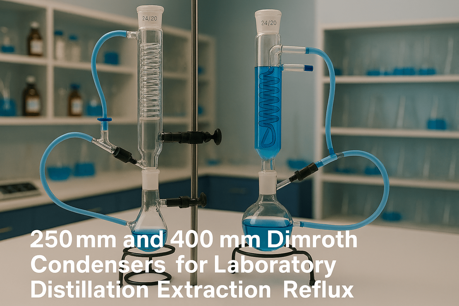 Why 250mm and 400mm Dimroth Condensers Are Essential for Distillation, Extraction & Reflux - TN LAB Supply