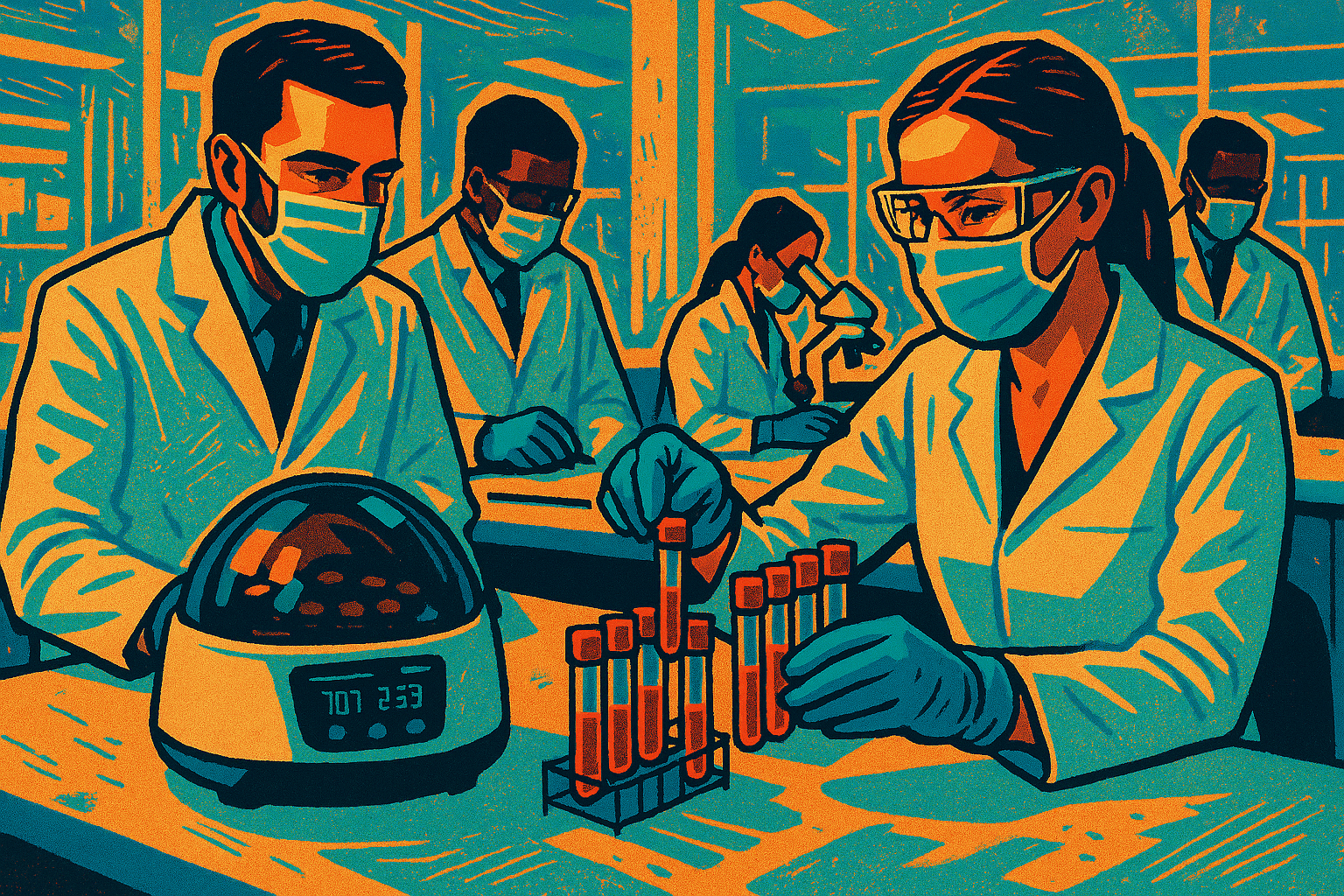 Centrifuge and Centrifuge Test Tubes