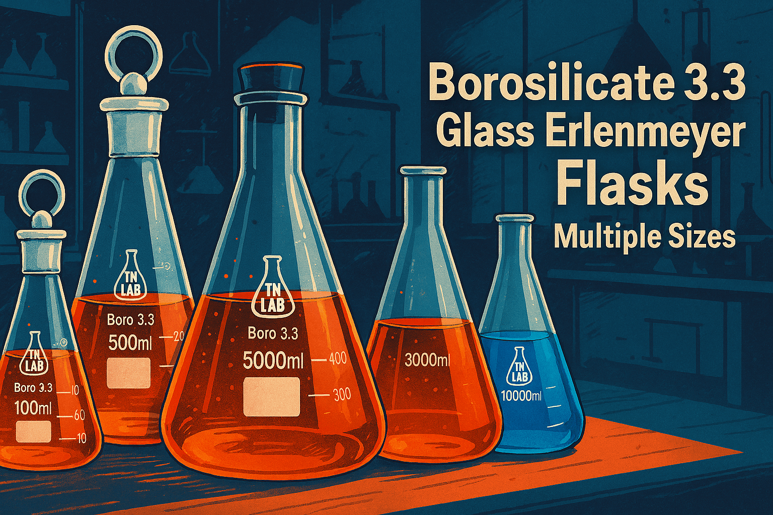 Erlenmeyer Flasks - TN LAB Supply