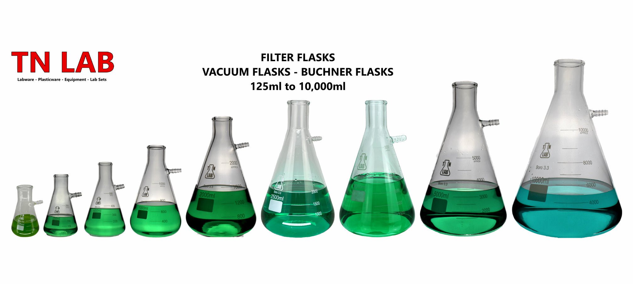 Filter Vacuum Flasks - TN LAB Supply