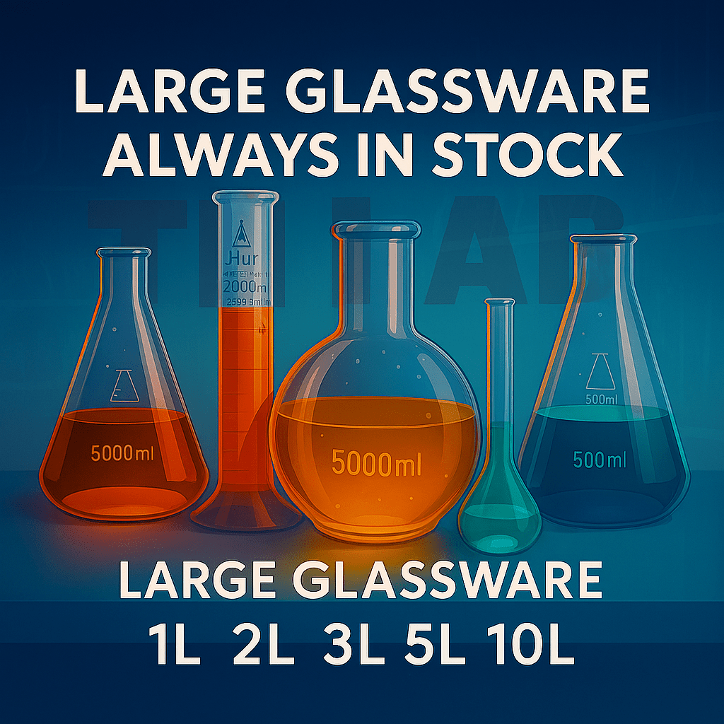 Laboratory Glassware - TN LAB Supply Available in Large Glassware sizes from 1L to 10L