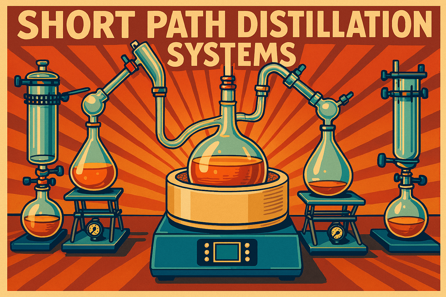 Short Path Distillation Systems Essential Oil Distillation - TN LAB Supply