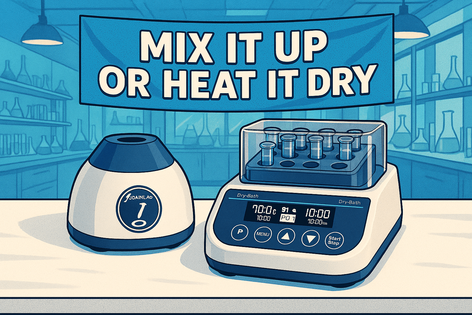 TN Lab JOANLAB Laboratory Grade Vortex Mixer Dry Bath Incubator - TN LAB Supply