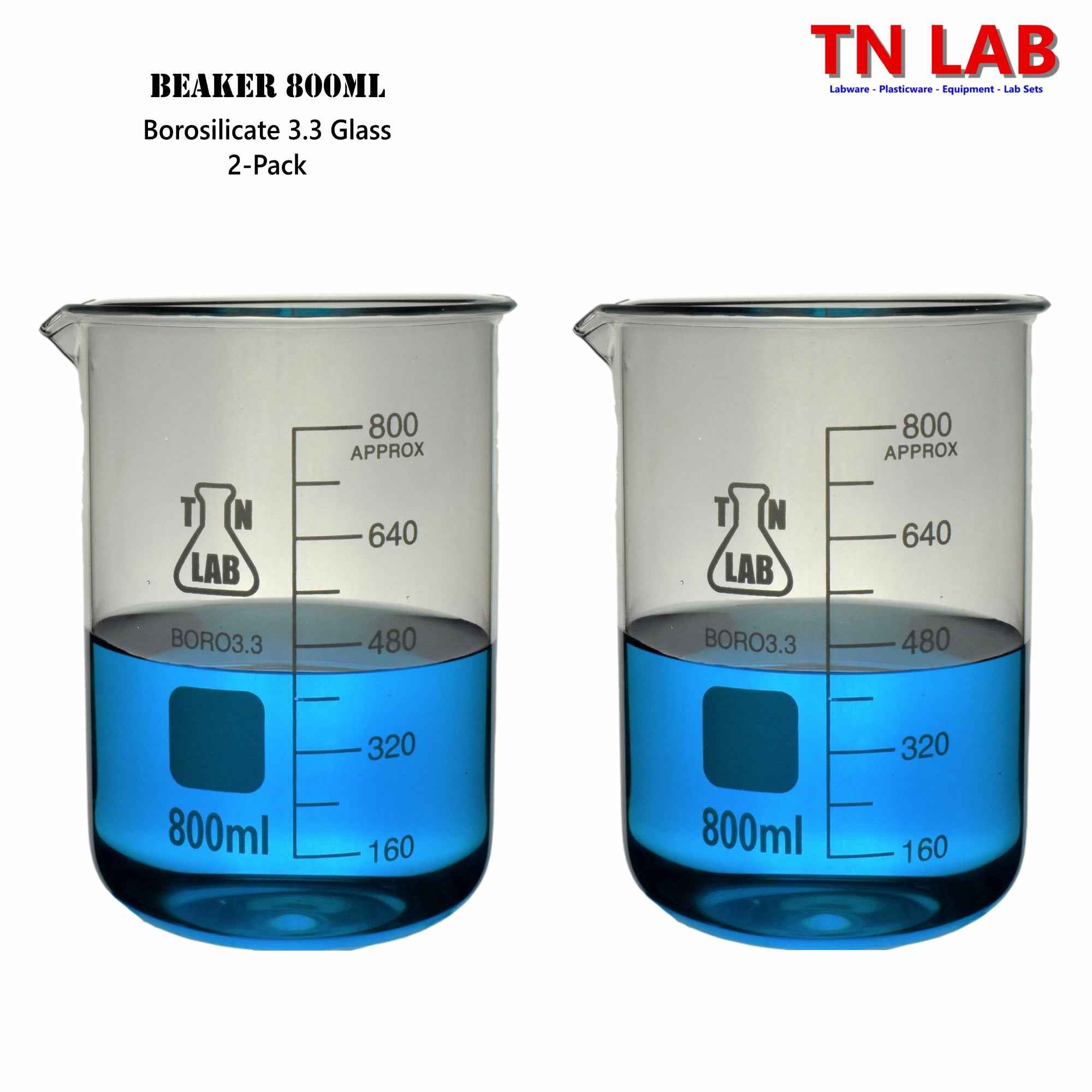 Beaker Borosilicate Glass with Graduations 800ml