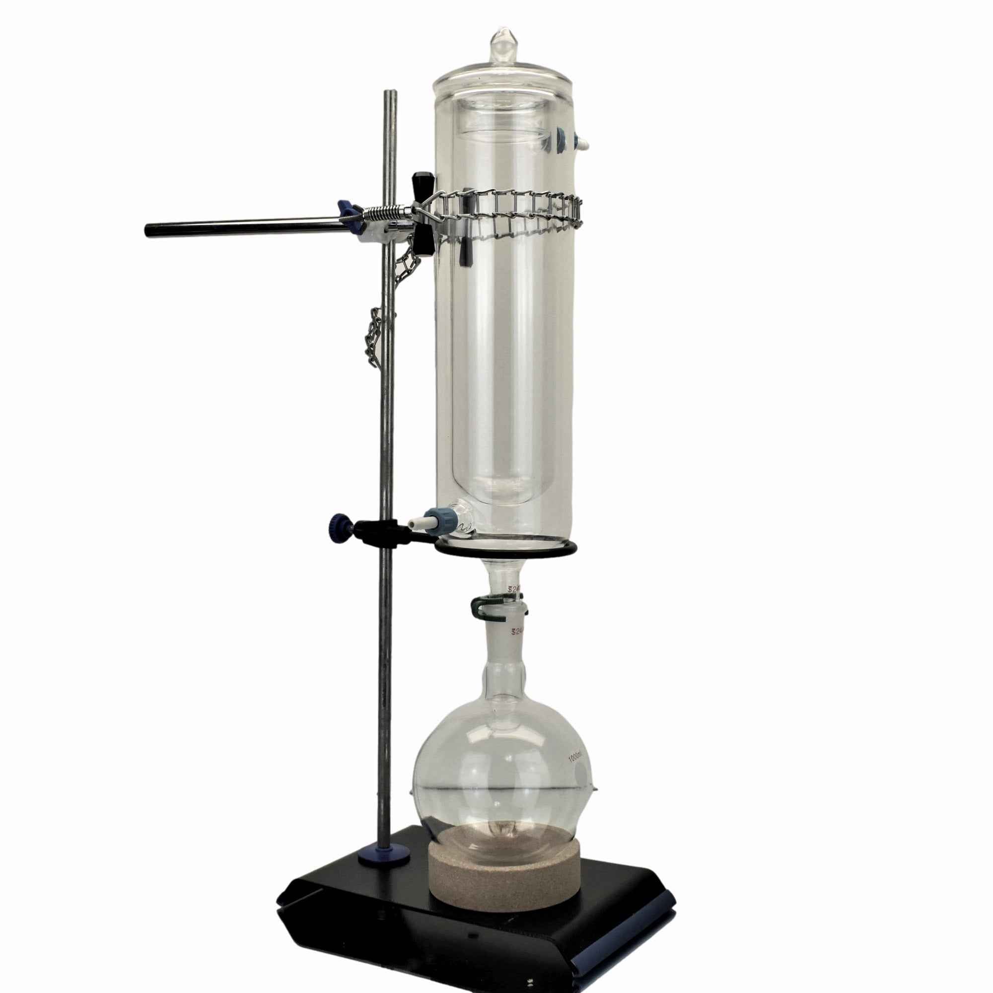 Cold Trap Dewar Style Large 1000ml 1L for Dry Ice with Ring Stand Complete Set