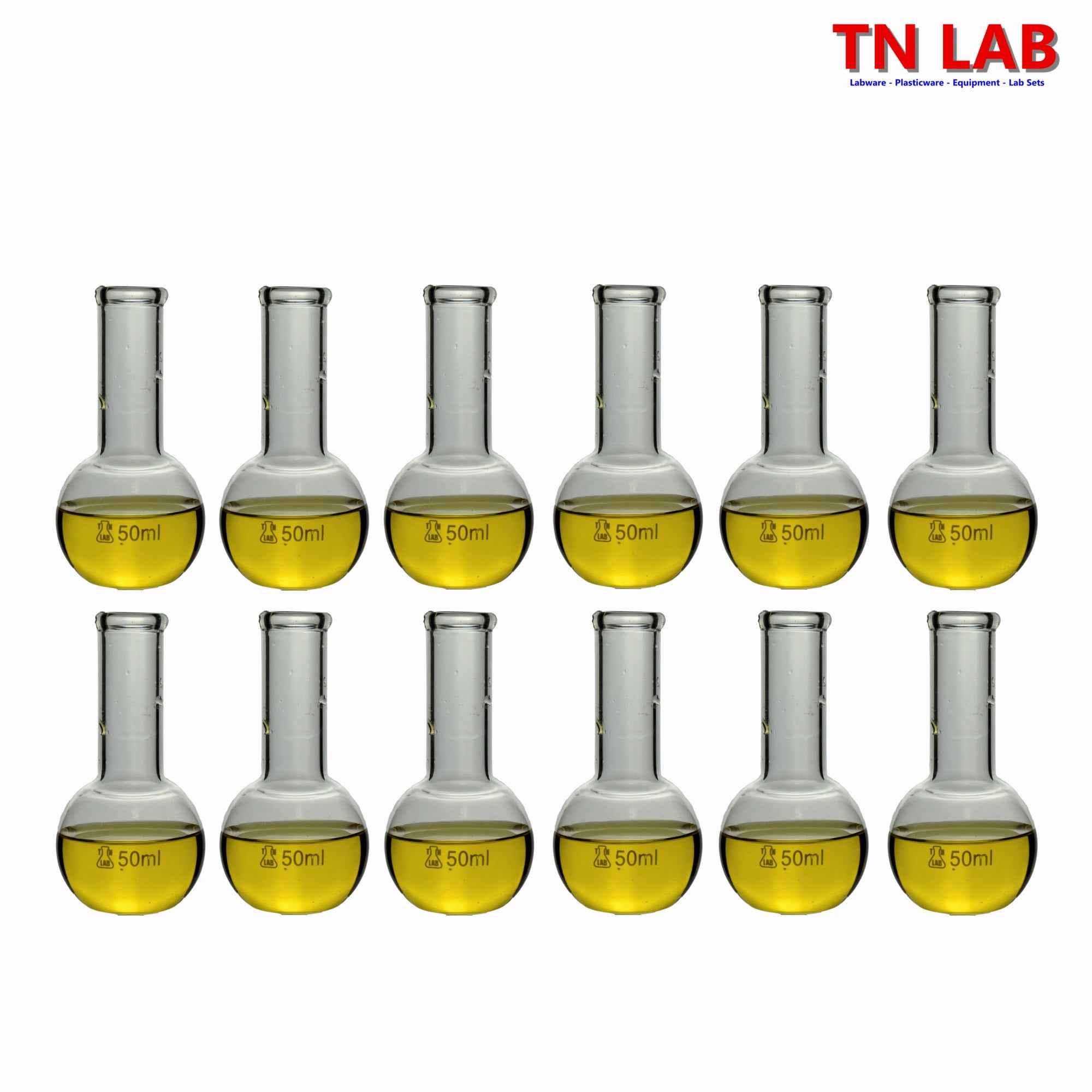 Flat Bottom Boiling Flask Florence Flask Borosilicate Glass 50ml