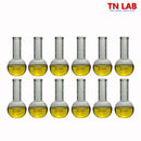TN LAB Supply 50ml Flat Bottom Boiling Flask  12-Pack