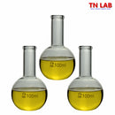 TN LAB Supply 100ml Flat Bottom Boiling Flask 3-Pack