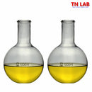 TN LAB Supply 1000ml 1L Flat Bottom Boiling Flask Thick-Wall Borosilicate 3.3 Glass 2-Pack