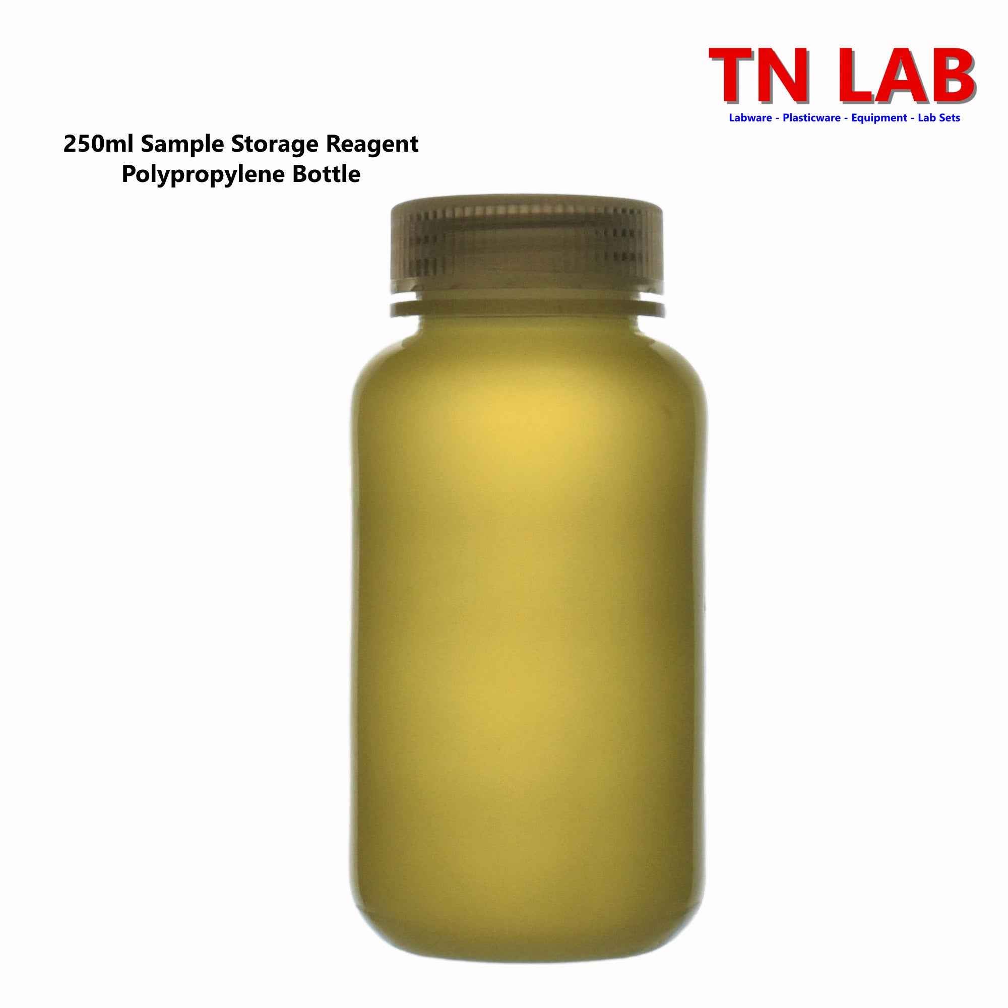 Reagent Wide-Mouth Sample Storage Bottle Polypropylene Plastic 250ml