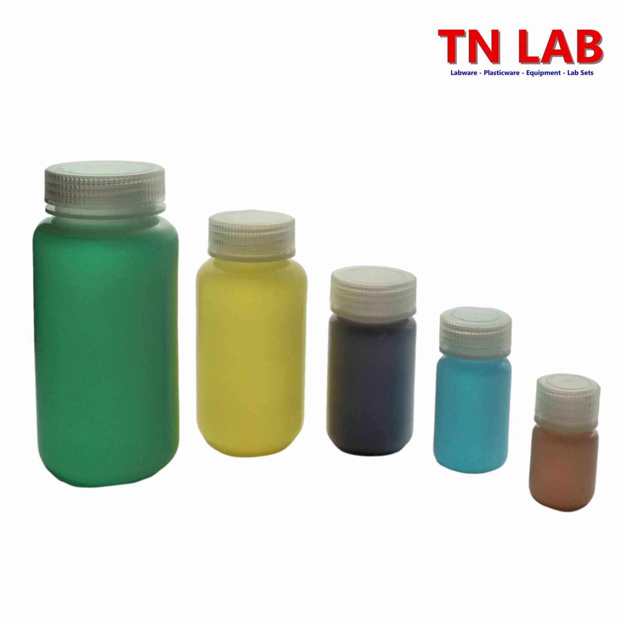 Reagent Wide-Mouth Sample Storage Bottle Polypropylene Plastic 1000ml 1L
