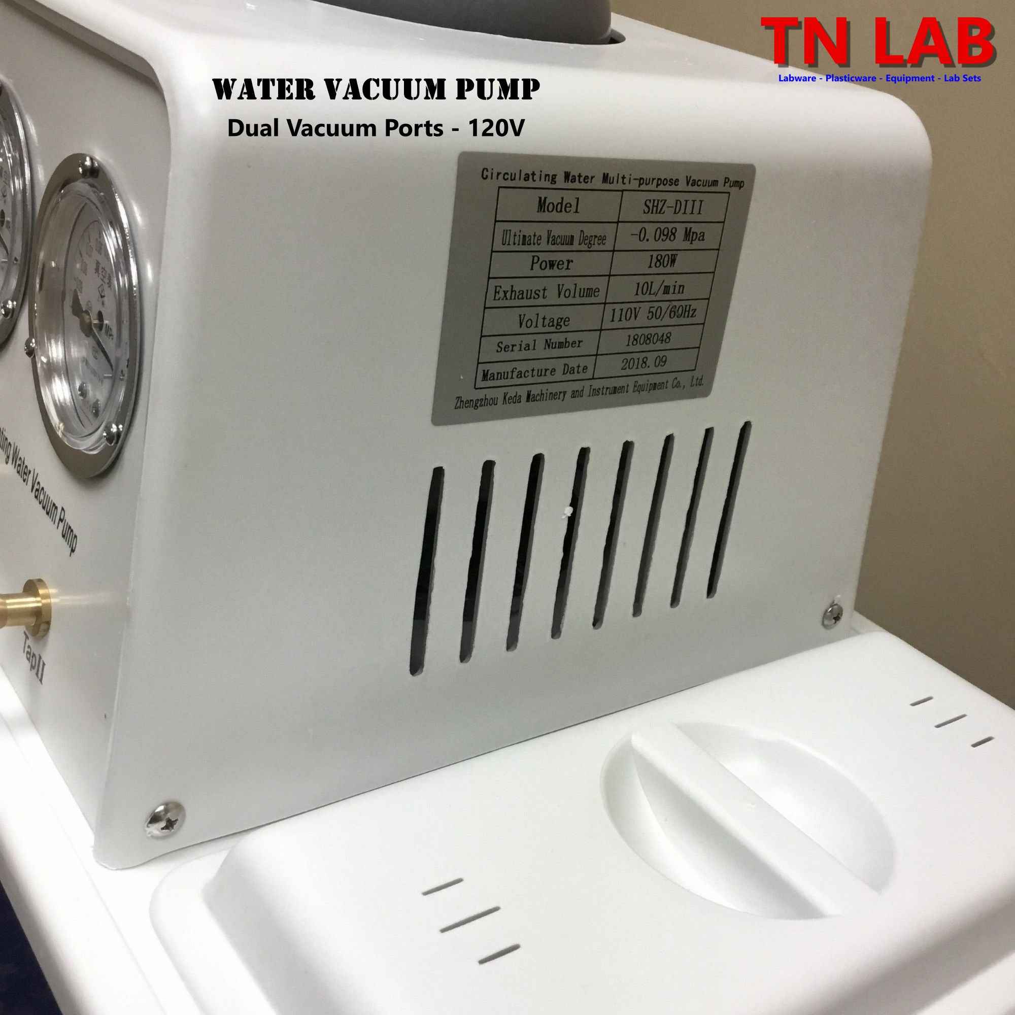 Vacuum Pump Water Circulating Laboratory General Purpose 120V