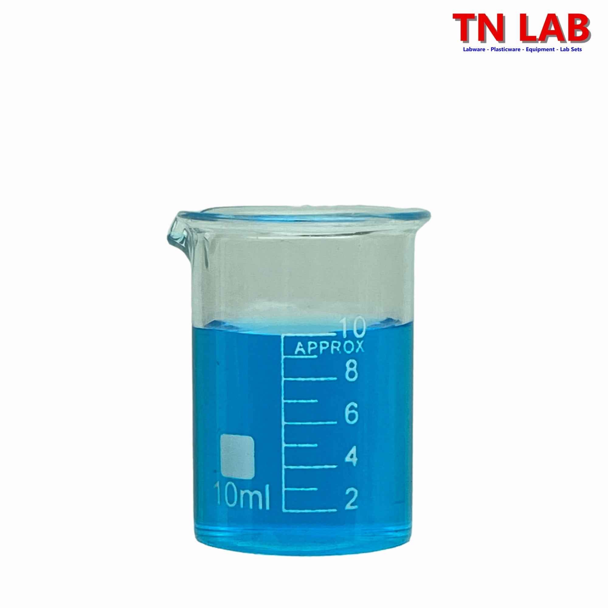 Beaker Borosilicate Glass with Graduations 10ml - TN LAB Supply