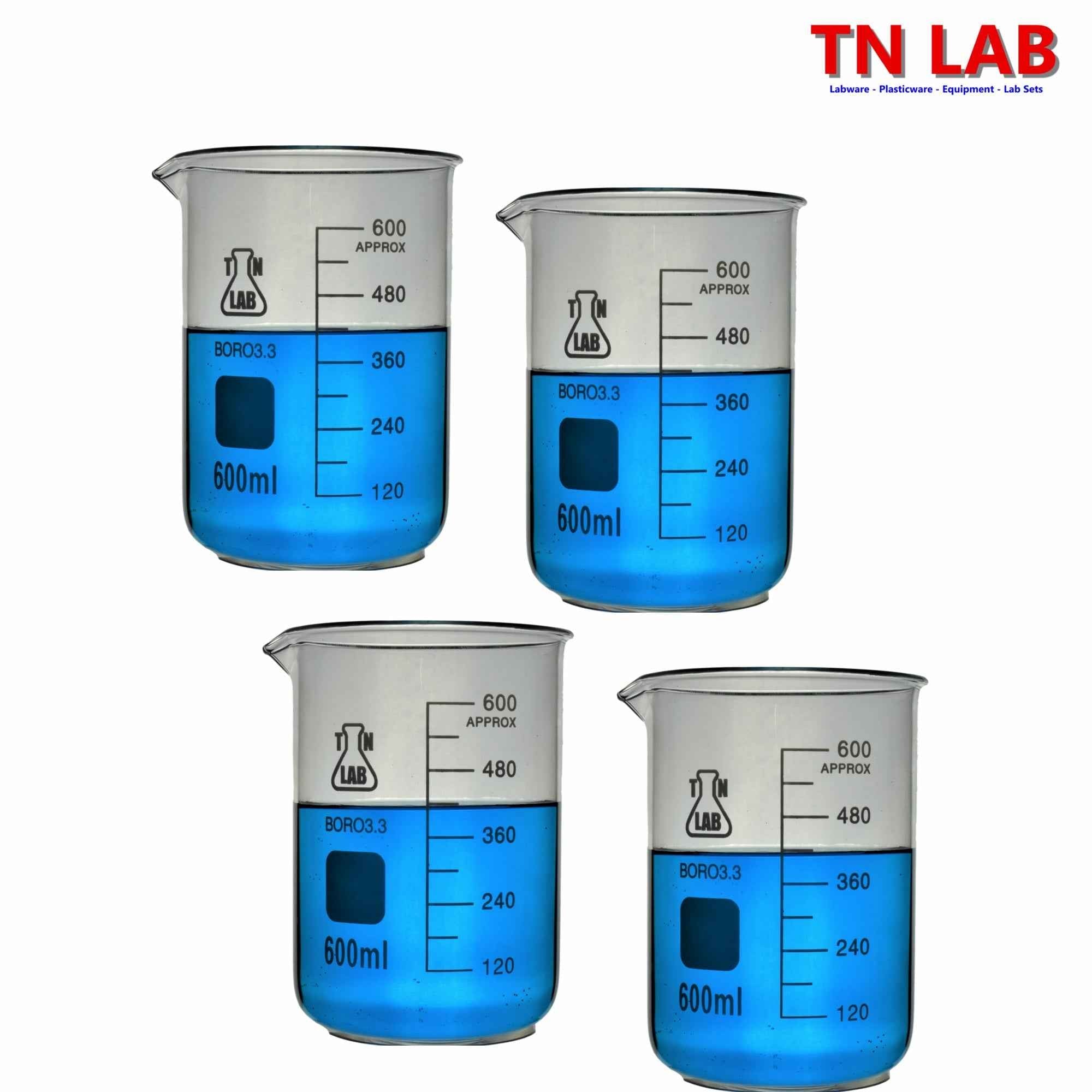 Beaker Borosilicate Glass with Graduations 600ml - TN LAB Supply