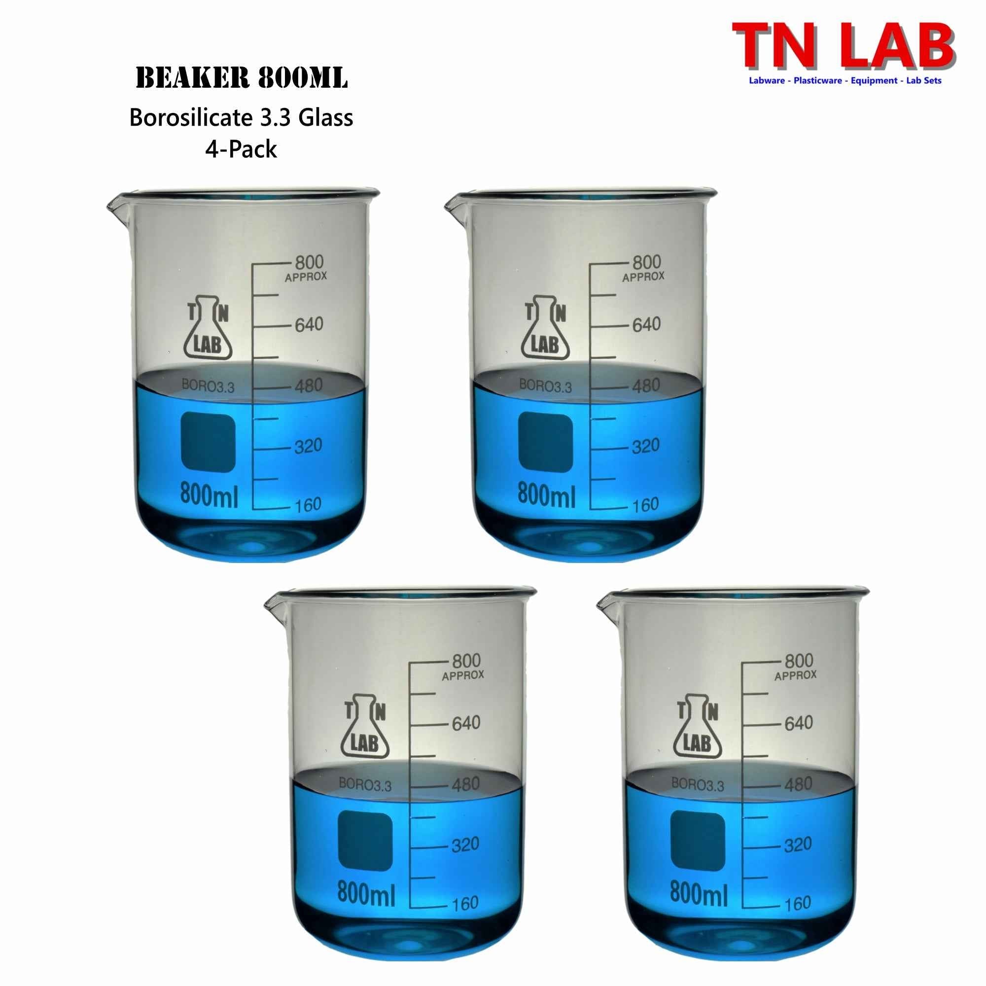 Beaker Borosilicate Glass with Graduations 800ml - TN LAB Supply