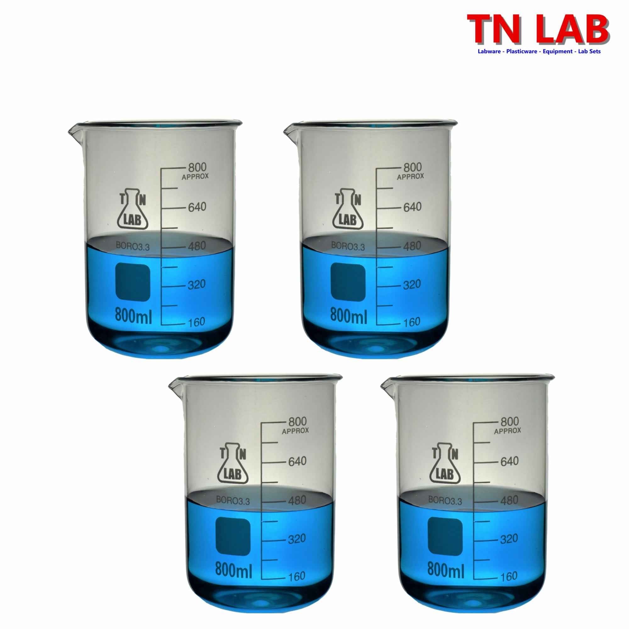 Beaker Borosilicate Glass with Graduations 800ml - TN LAB Supply