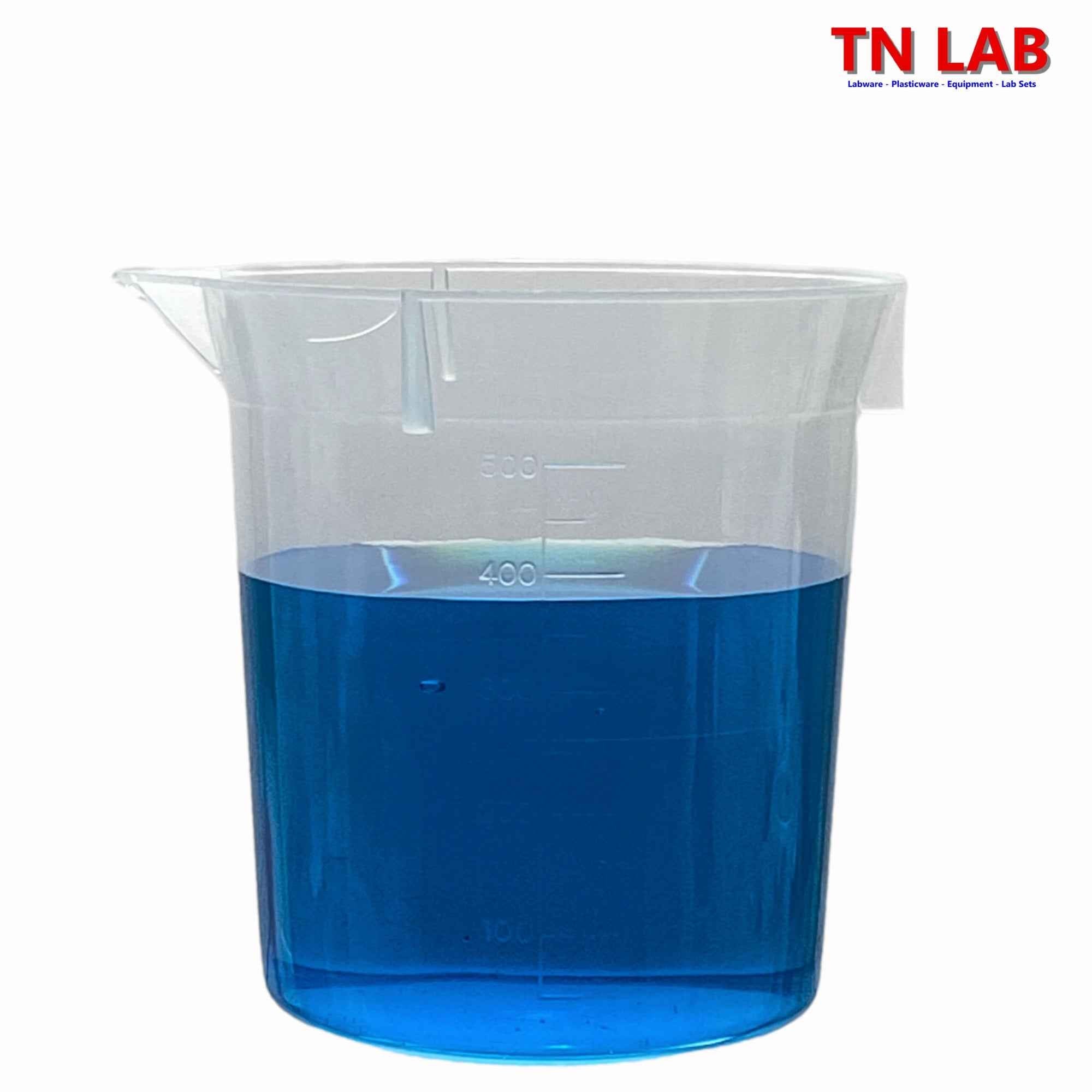 Beaker Lab - Quality Polypropylene Plastic 500ml Beaker - TN LAB Supply