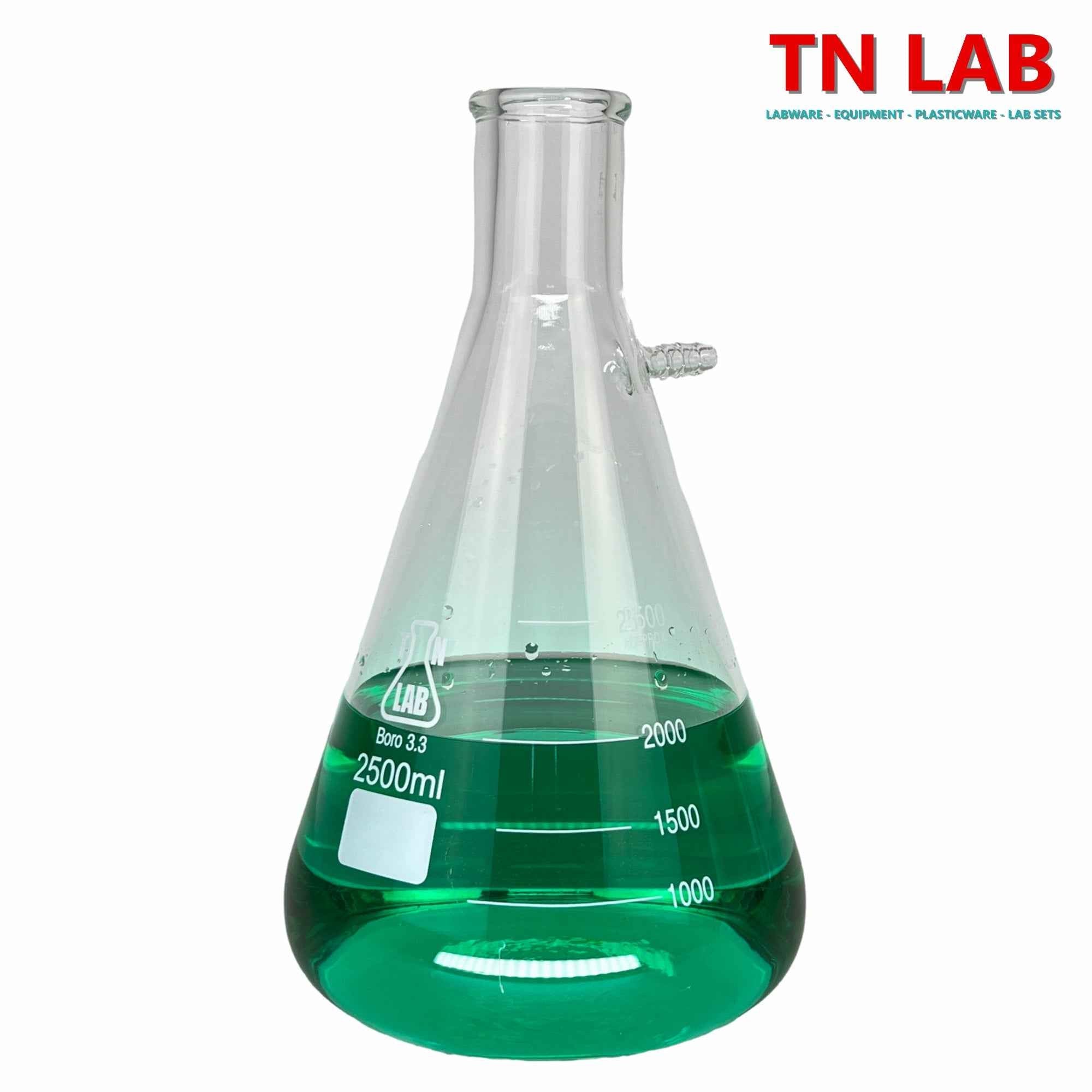 Buchner Funnel Kit Filter Flask SET 120mm Funnel and 2500ml 2.5L Vacuum Flask - TN LAB Supply
