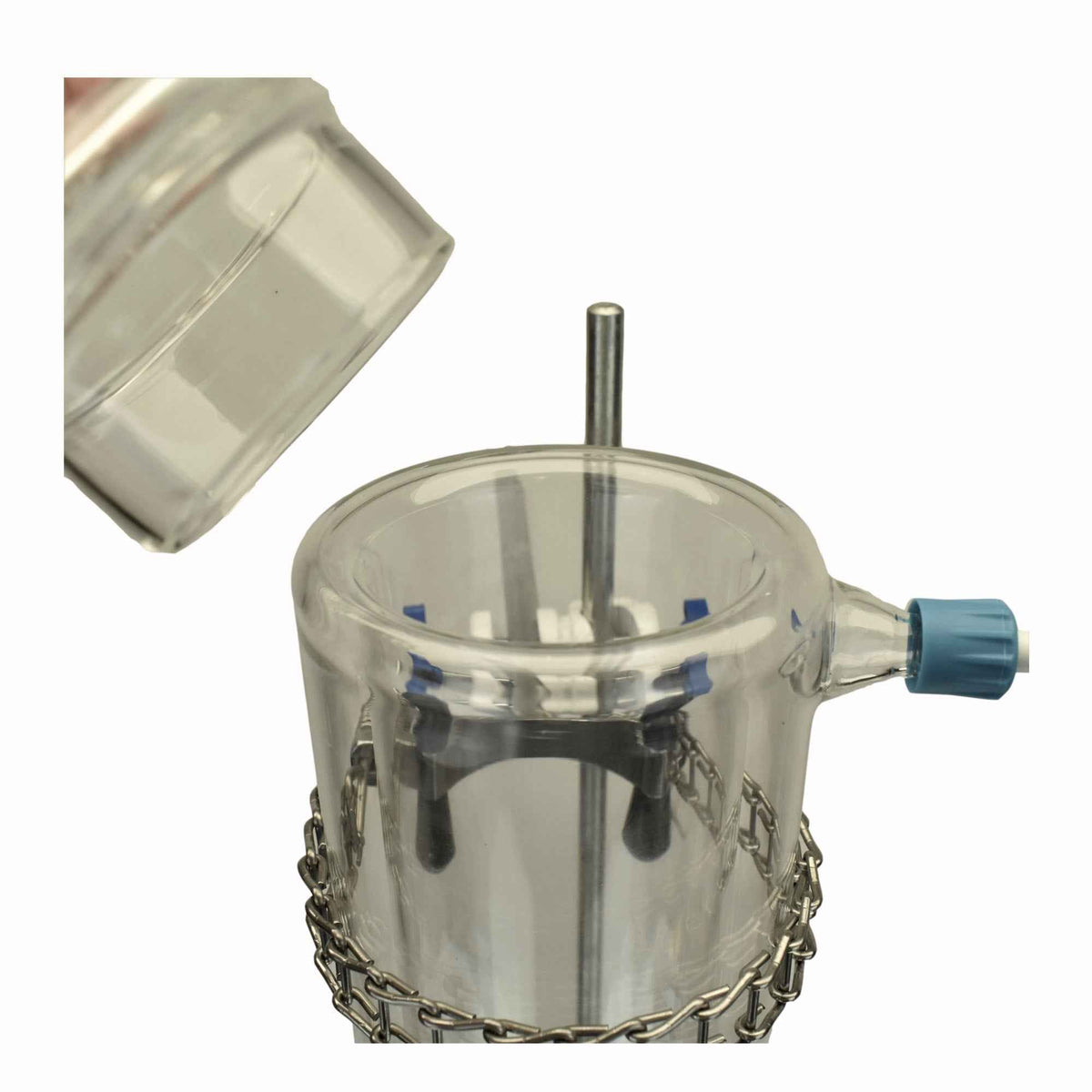 Cold Trap Dewar Style Large 1000ml 1L for Dry Ice with Ring Stand Complete Set - TN LAB Supply