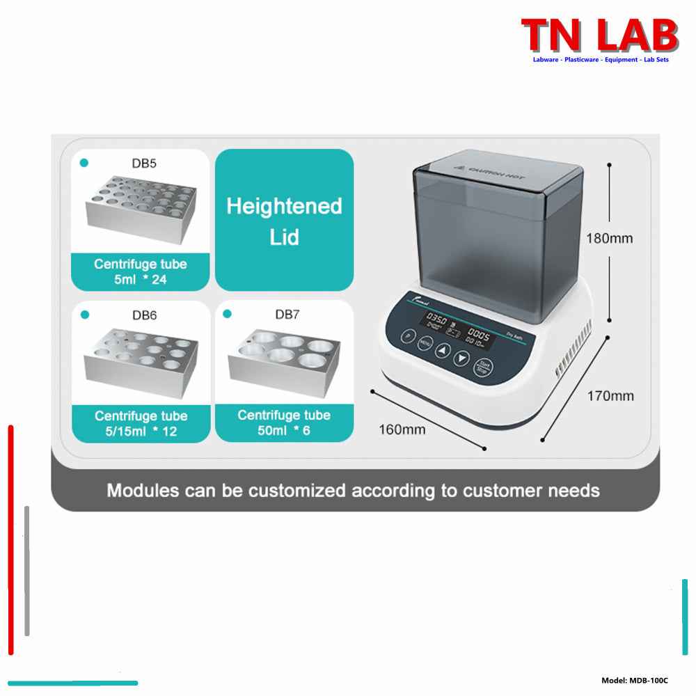 Dry Bath Incubator MDB - 100C Mini - TN LAB Supply