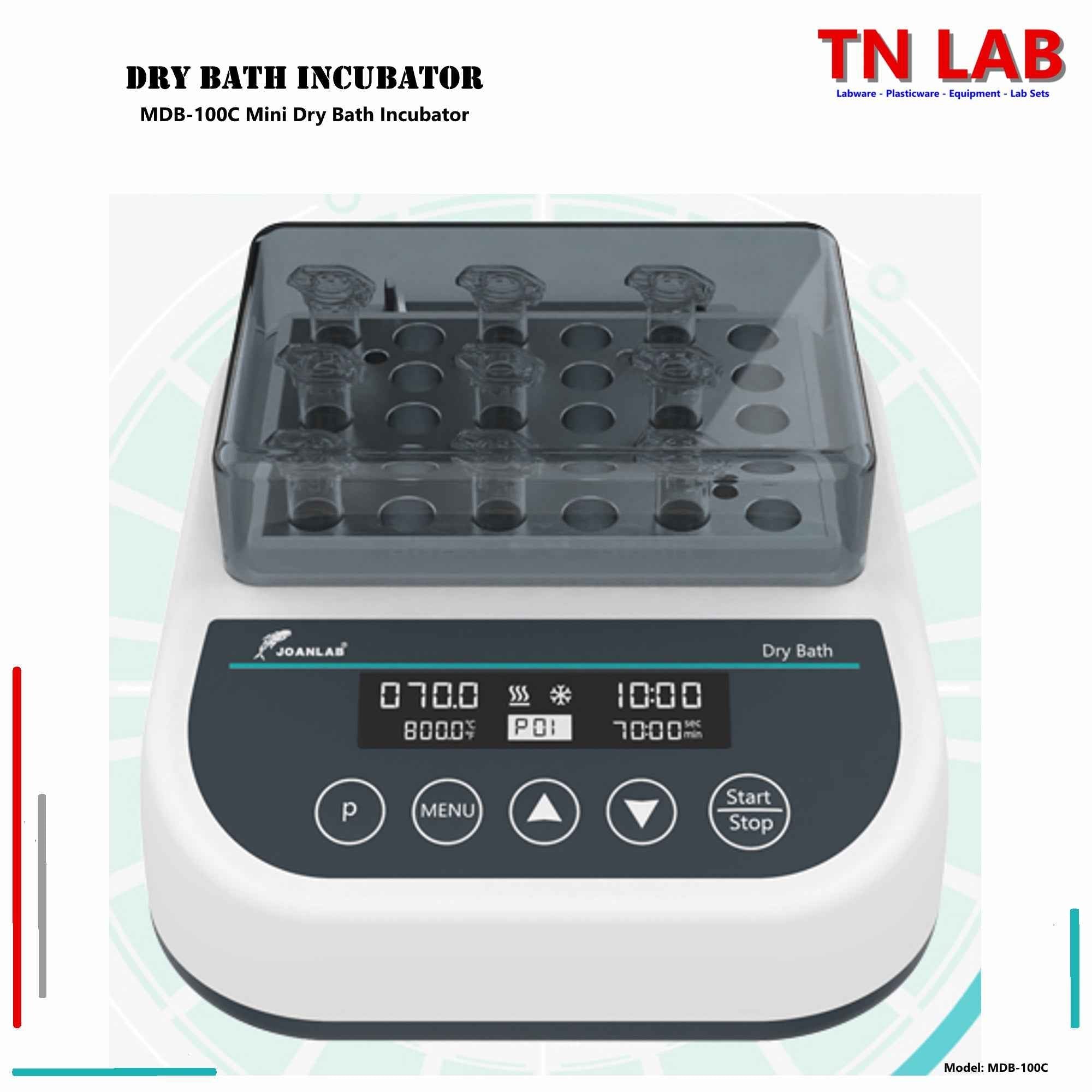 Dry Bath Incubator MDB - 100C Mini - TN LAB Supply