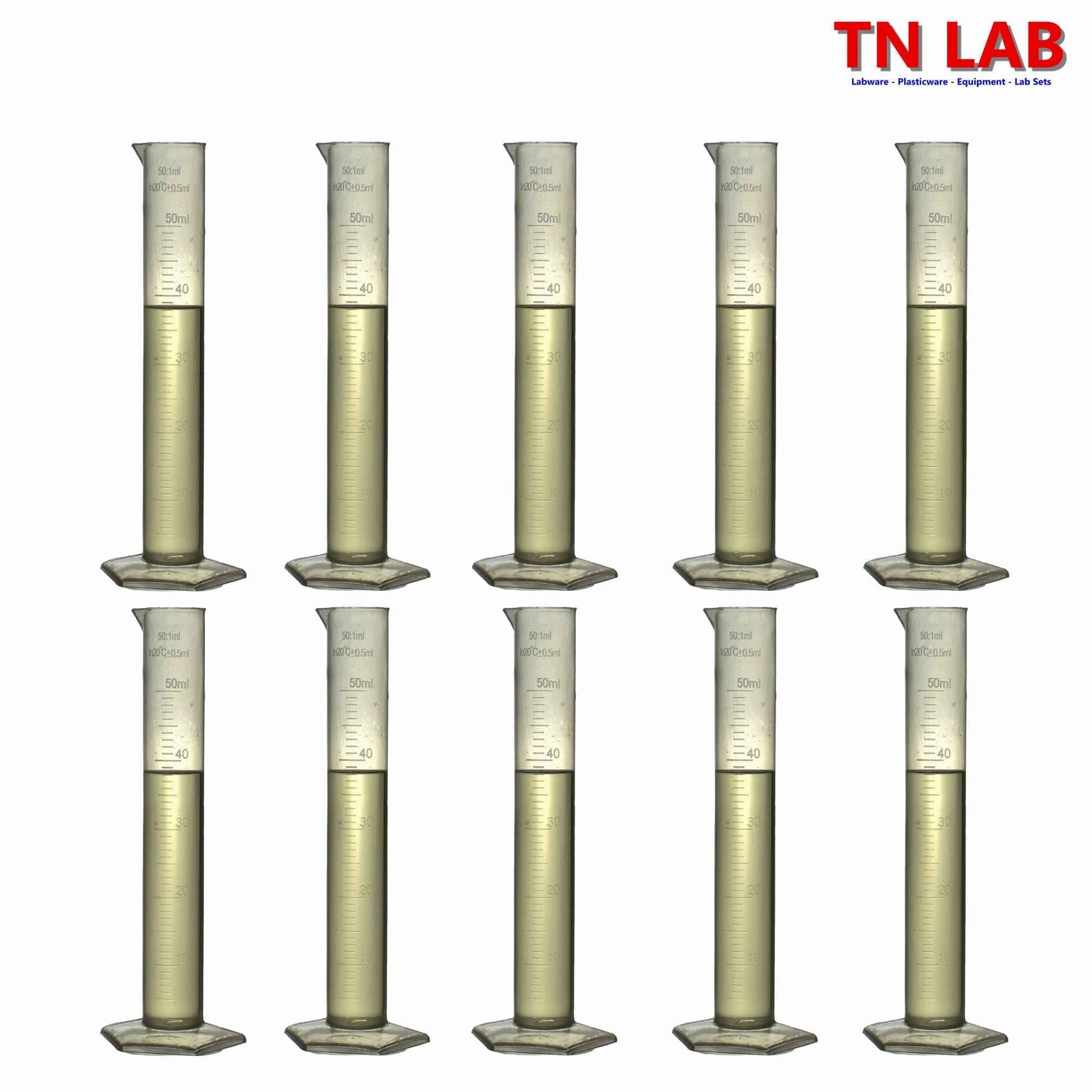 Graduated Measuring Cylinder Polypropylene 50 ml - TN LAB Supply