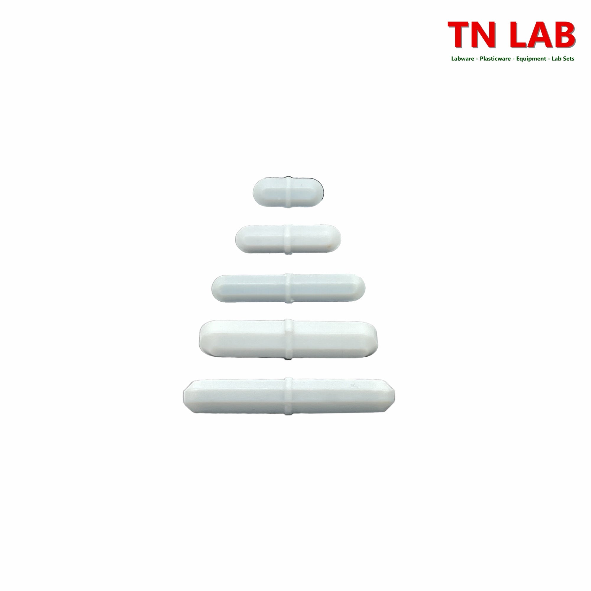 Magnetic Stir Bars SET of 5 PTFE Teflon® Coated Type B Bars - TN LAB Supply
