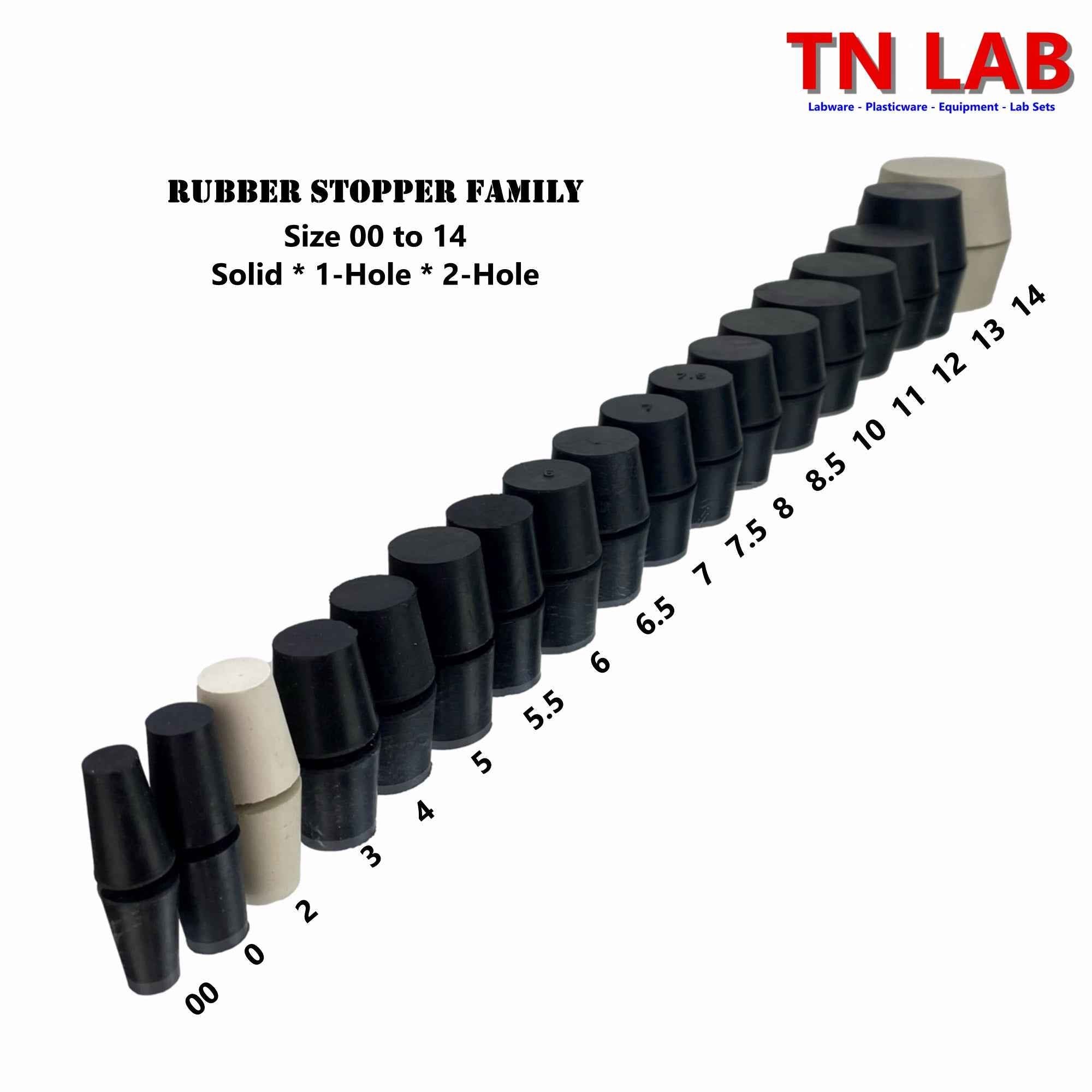 Stoppers Natural Rubber Material - TN LAB Supply