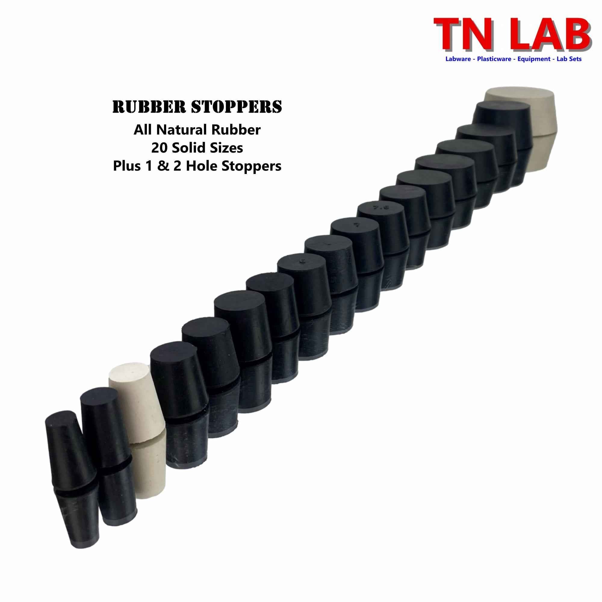 Stoppers Natural Rubber Material - TN LAB Supply