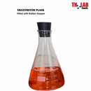 TN LAB Erlenmeyer Conical Flask Borosilicate Glass w-Rubber Stopper 100ml