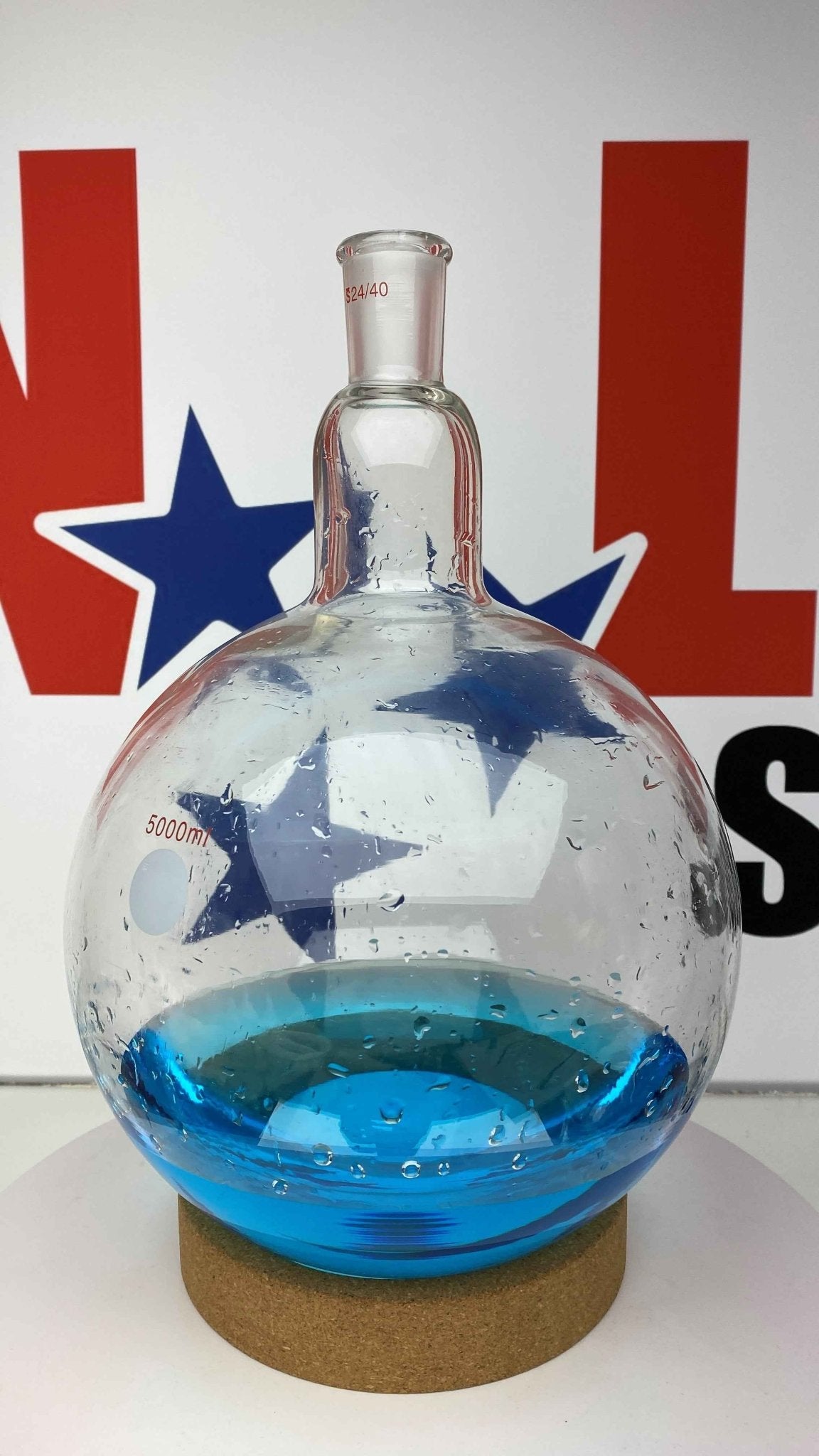 Short - Path Round Bottom Boiling Flask 5000ml 5L with 24/40 Taper Short - Path Replacement Flask - TN LAB Supply