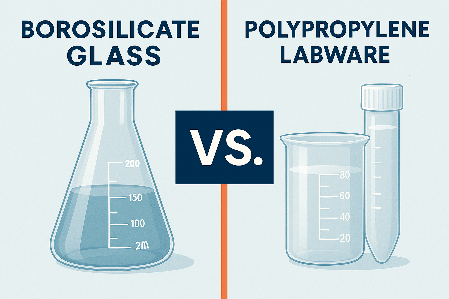 Borosilicate Glass vs. Polypropylene Labware: Benefits, Drawbacks & How to Choose - TN LAB Supply