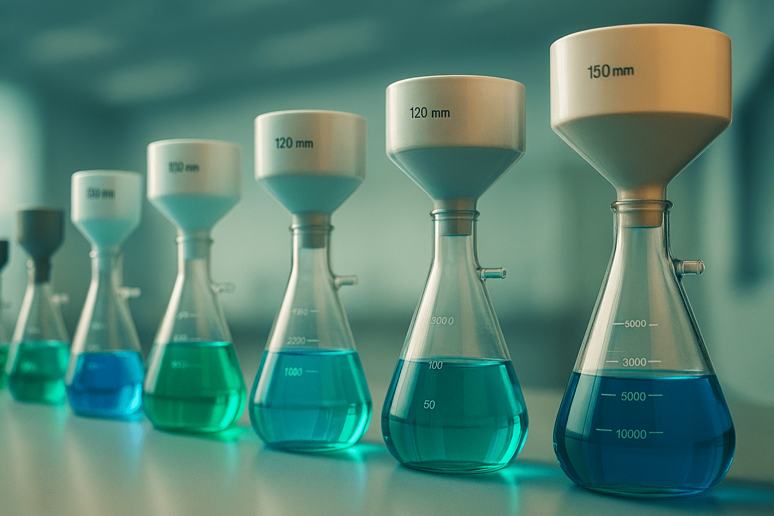 Choosing the Right Büchner Funnel Size and Vacuum Filter Flask for Laboratory Vacuum Filtration - TN LAB Supply