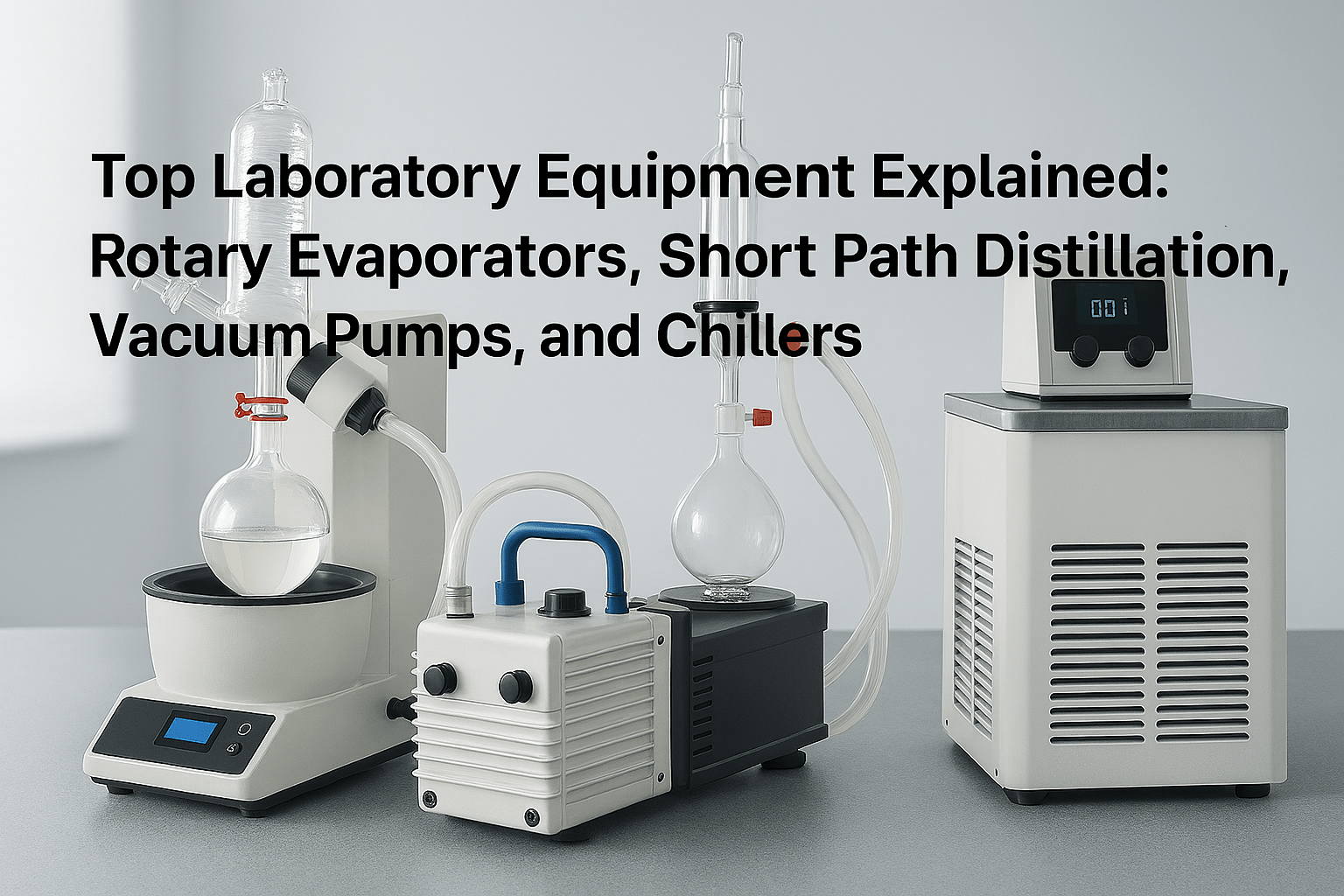 Top Laboratory Equipment Explained: Rotary Evaporators, Short Path Distillation, Vacuum Pumps, and Chillers - TN LAB Supply