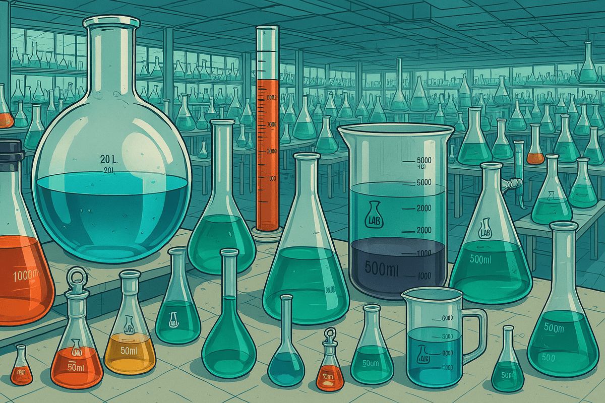 Borosilicate Lab Glassware Beakers Filter Flasks Erlenmeyer