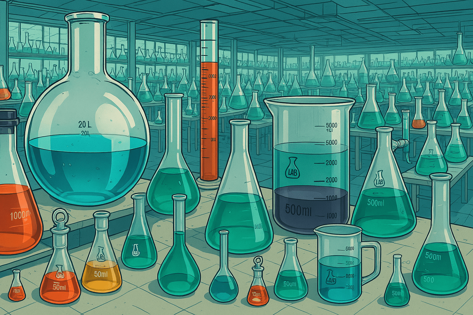 Borosilicate Lab Glassware Beakers Filter Flasks Erlenmeyer Flasks - TN LAB Supply