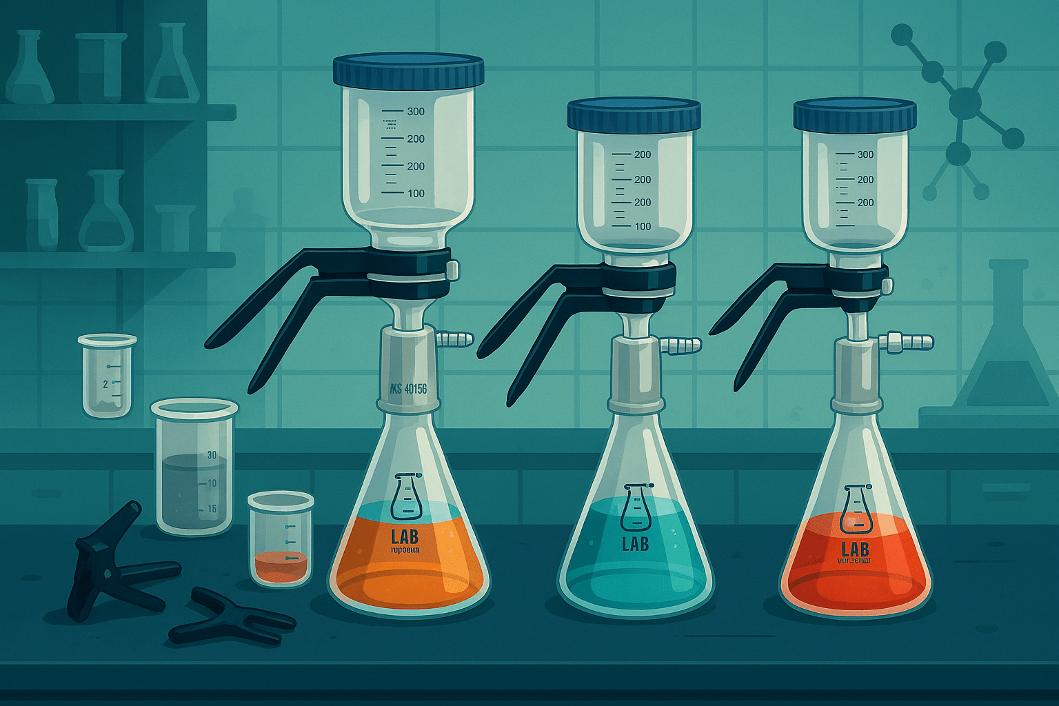 Filter Vacuum Flask Apparatus - TN LAB Supply