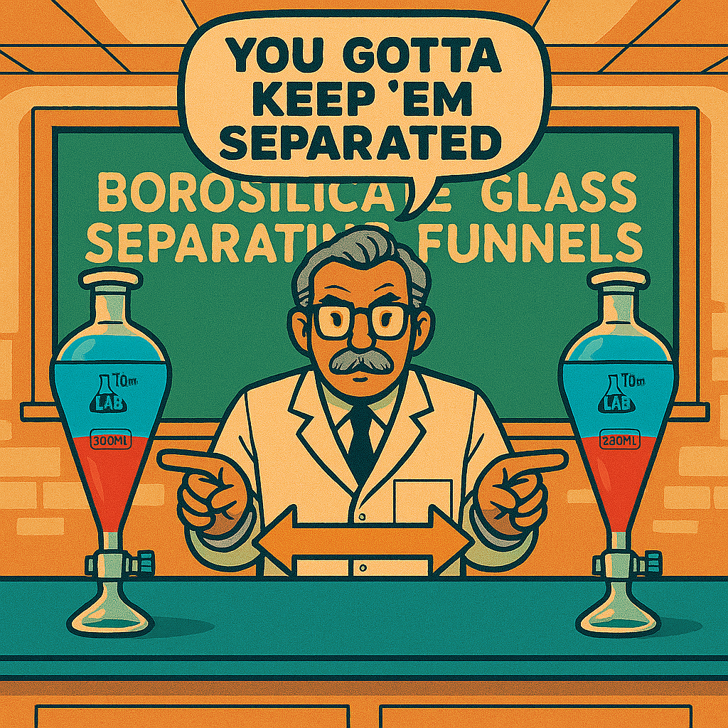 Laboratory Borosilicate Glass Separating Funnels - TN LAB Supply
