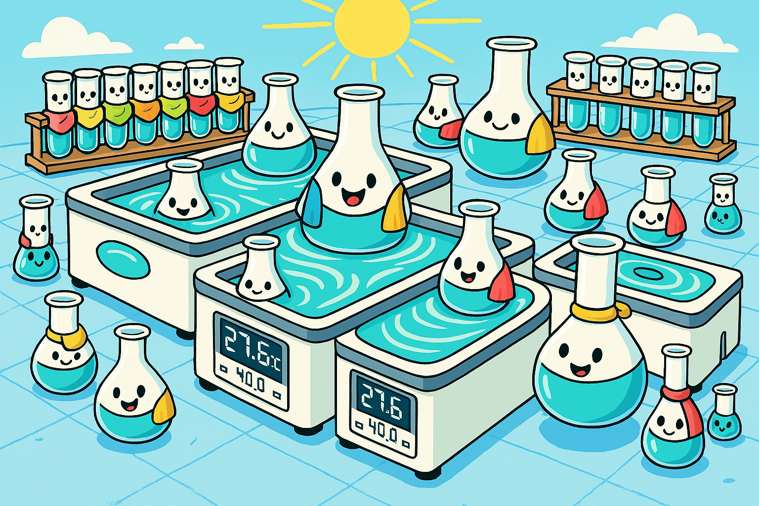 Laboratory Water Baths Digital Control Single Hole Dual Hole Quad 4-Hole - TN LAB Supply