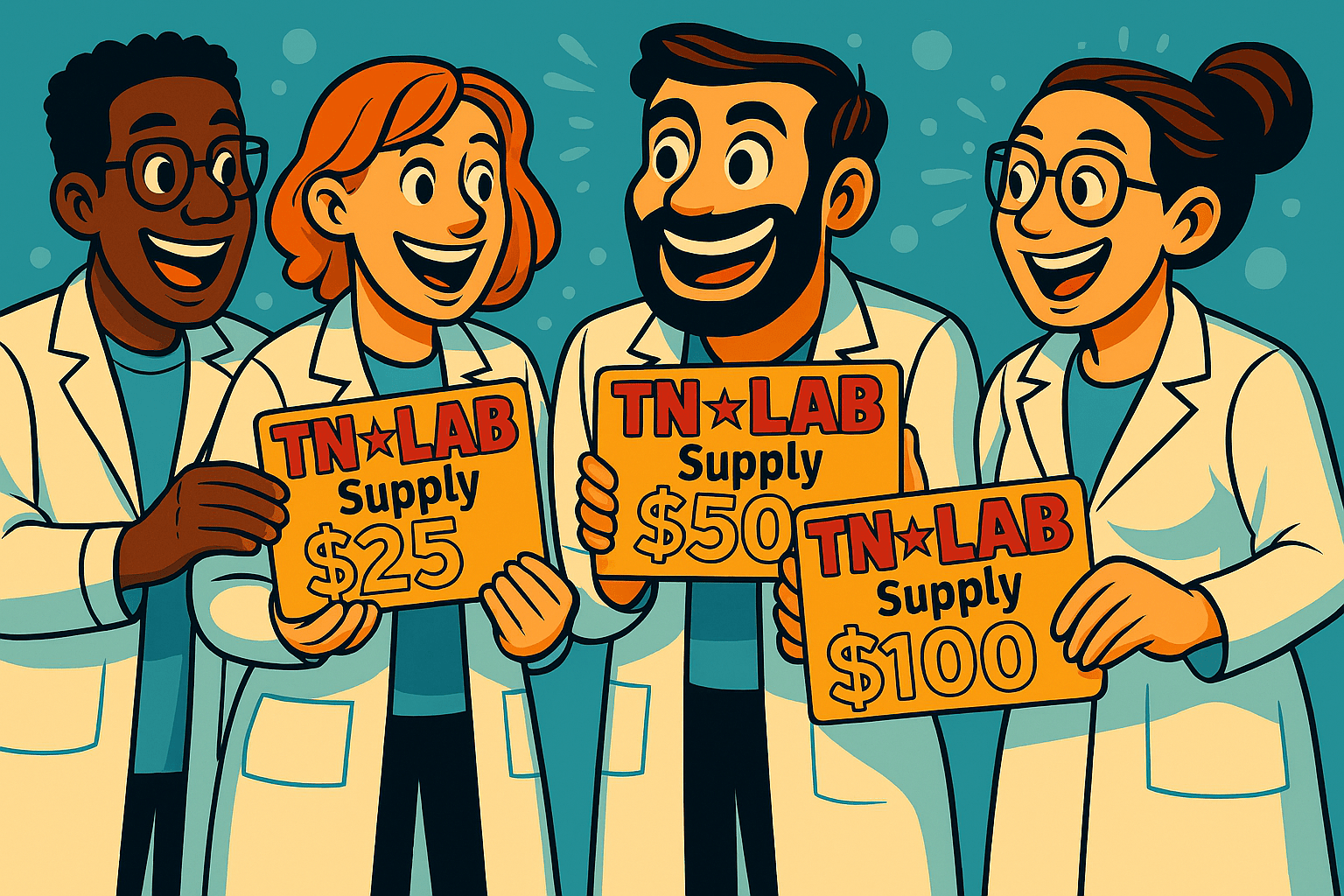 TN Lab Supply Gift Cards Multiple Denominations Available - TN LAB Supply