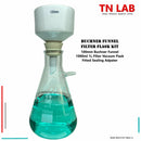 TN LAB Supply Buchner Funnel Kit 1000ml 1L Filter Flask Vacuum Flask 100mm Buchner Funnel of Porcelain Ceramic