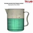 Pitcher Beaker Measuring Cup 500ml Strong Handle Polypropylene Graduated