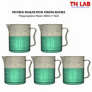 Pitcher Beaker Measuring Cup 500ml Strong Handle Polypropylene Graduated