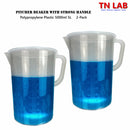 TN LAB Supply Pitcher Beaker 5000ml 5L Lab Quality Polypropylene with Ultra Strong Handle 2-Pack