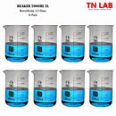 Beaker Borosilicate Glass with Graduations 2,000ml 2L