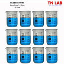 TN LAB Beaker 300ml Borosilicate 3.3 Glass 12-Pack