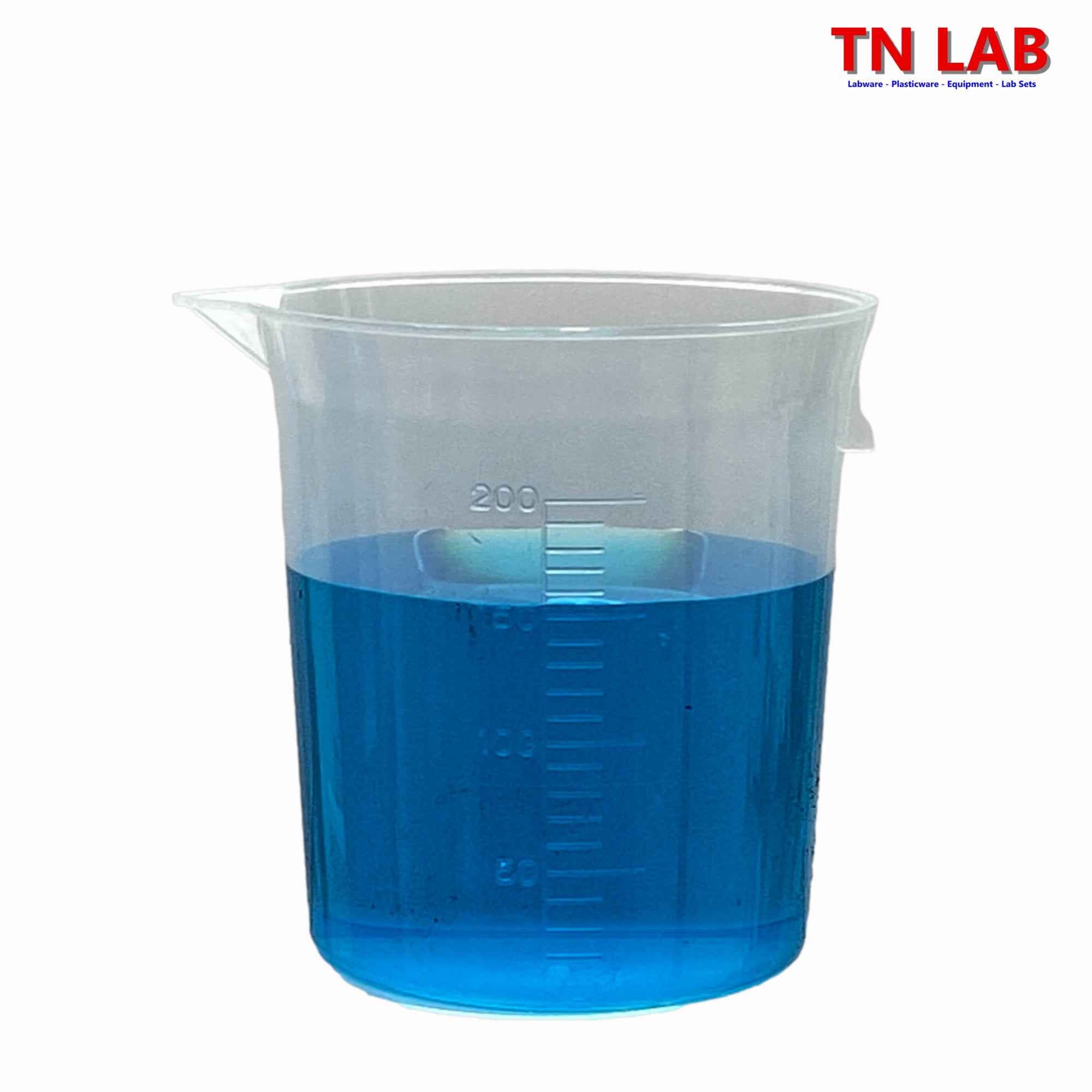Beaker Lab-Quality Polypropylene Plastic 200ml Beaker