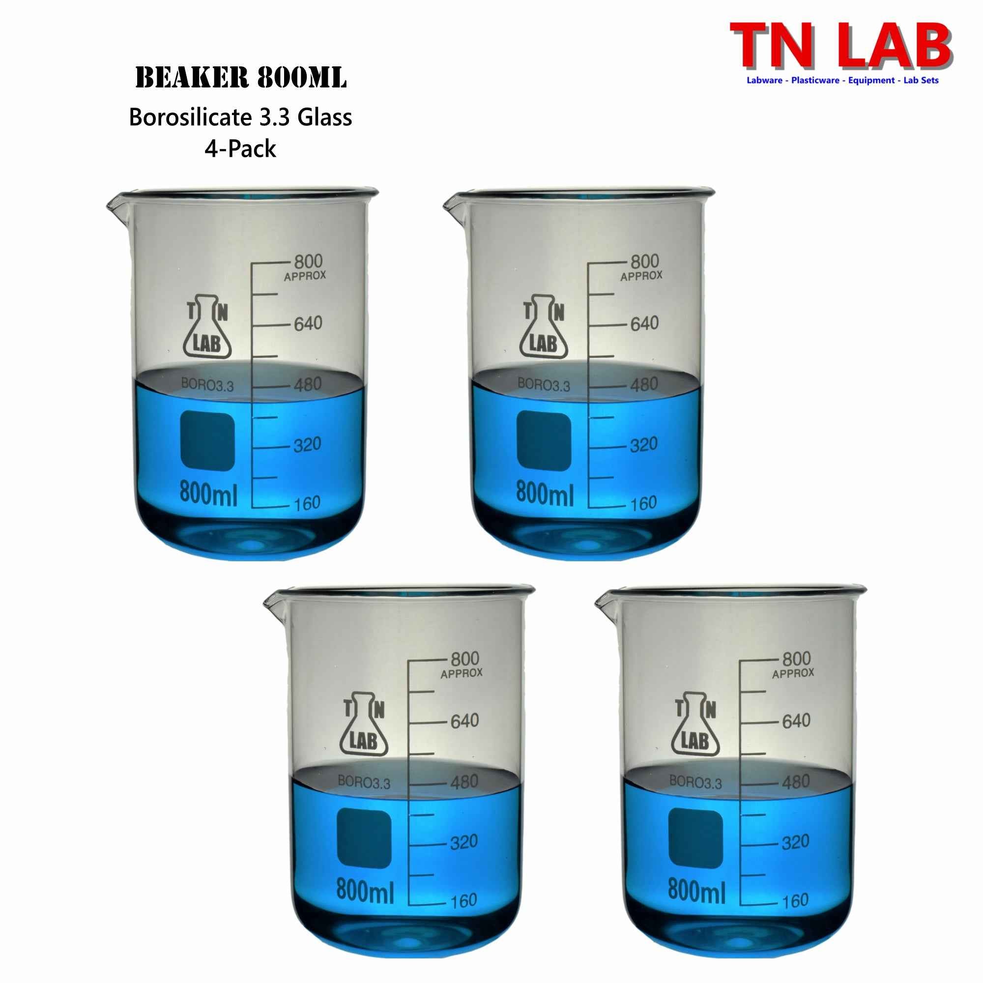 Beaker Borosilicate Glass with Graduations 800ml