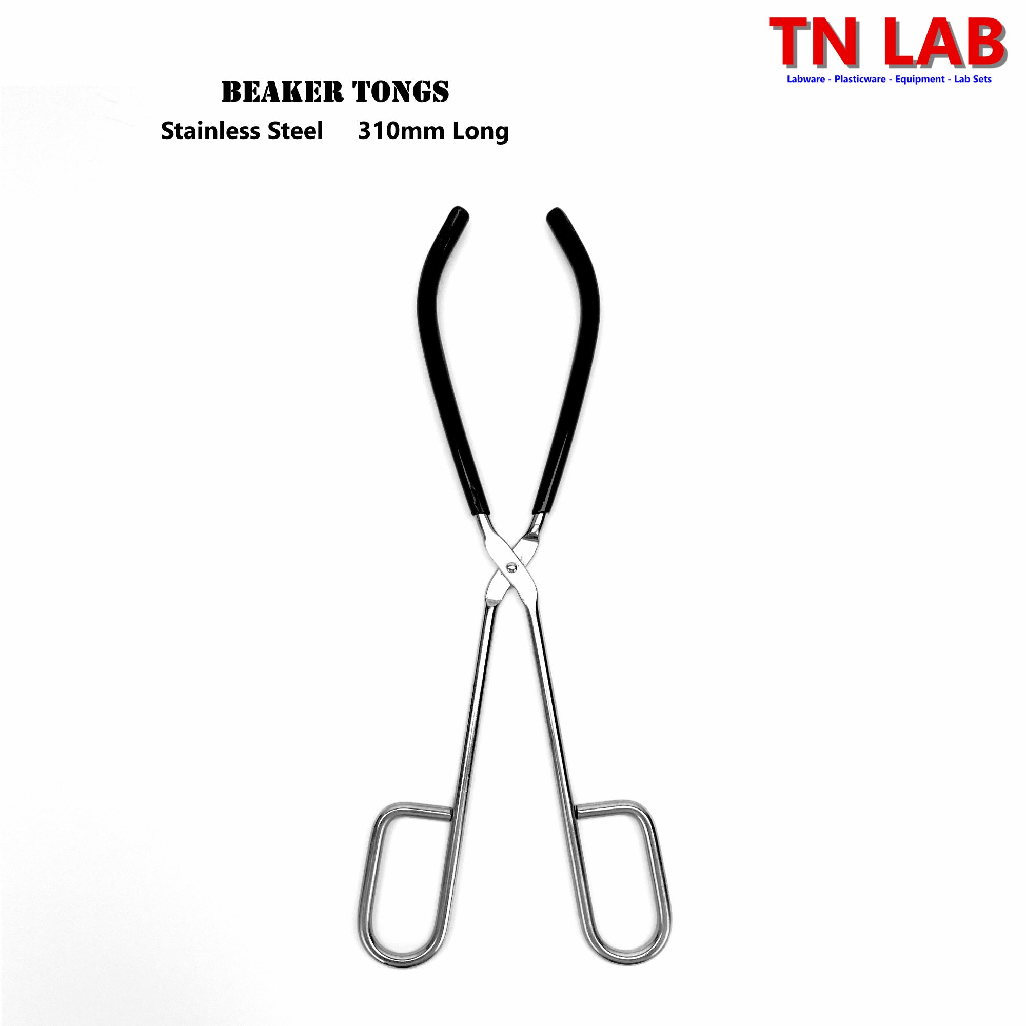 Beaker Tongs Stainless Steel Coated Tongs 30cm Lab Supplies