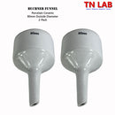 TN LAB Buchner Funnel 80mm Porcelain Ceramic 2-Pack
